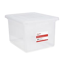 STAPLES Hanging File Folder Box, Storage Bin
