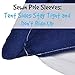Teepee Tent for Kids, No Toxic Chemicals Added, Carrying Case, Navy Childrens Tent for Boys & Girls, Large Enough Tipi Tents for Toddler. Baby Boy. Adult. Children. Dogs, Childs Indoor Reading Nook