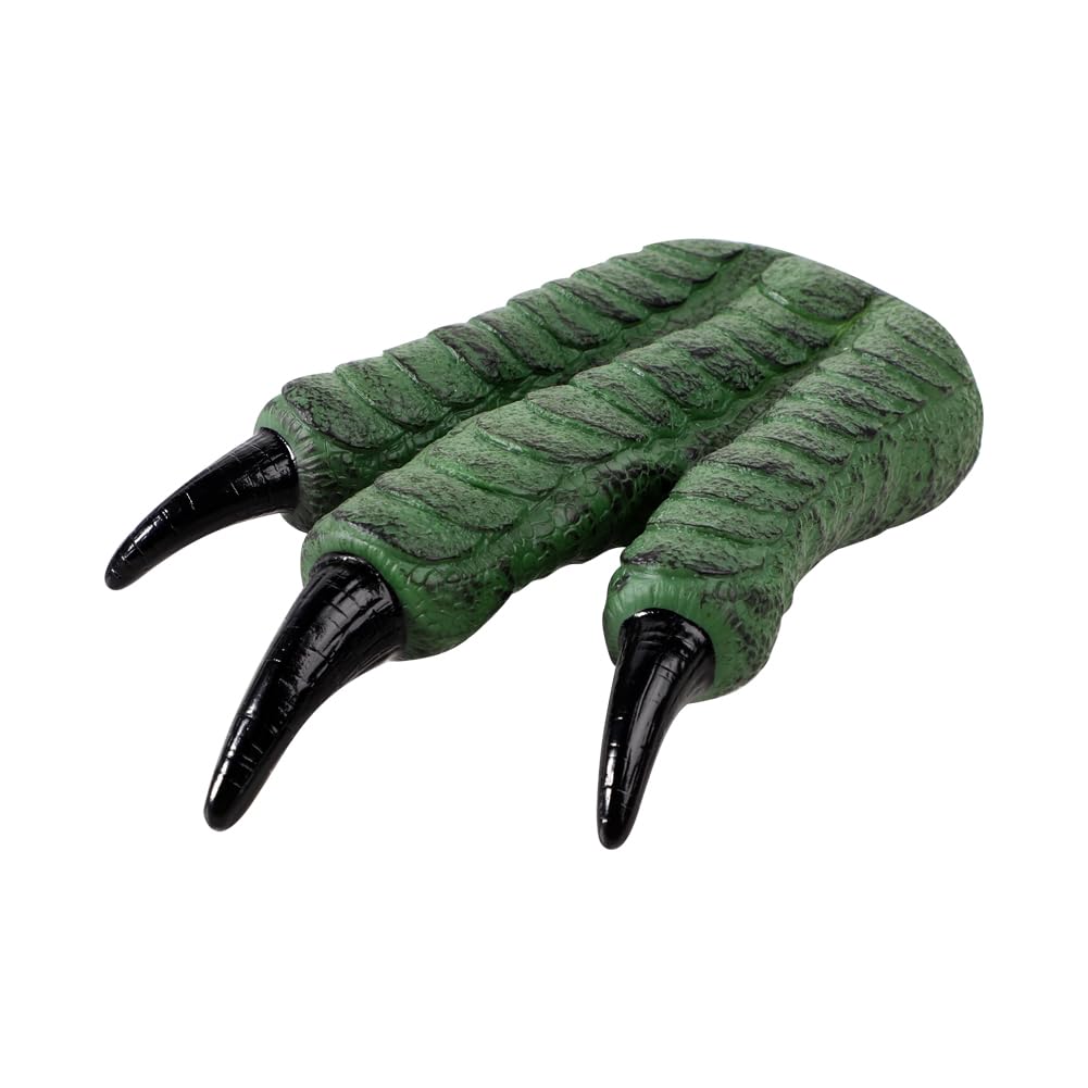 Dinosaur Glove Latex Dinosaur Cosplay Paw Single Dinosaurs Handwear Storytelling Animal Glove Funny Realistic Dinosaurs Claw Interactive 3 Fingers Paw Handwear Halloween Costume Prop, One Claw