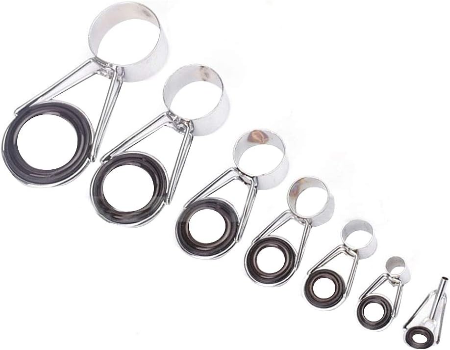 Kit Réparation Canne à Pêche 78pcs | Guides Céramique Acier Inox | Pour Surf Télescopique | Anneaux Lisses
