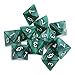 MonkeyJack 10pcs 8 Sided Dice D8 Polyhedral Dice for Dungeons and Dragons Green