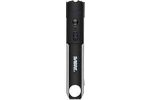 SABRE 2-in-1 Flashlight Design with Built-in Stun Gun, Powerful 1.76 µC Charge, 200 Lumen LED with 3 Modes; High, Low and Strobe, Rechargeable Battery, Hard Case and USB-C Charging Cord Included