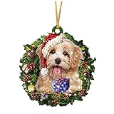 2021 Wooden Christmas Tree DIY Pendant Tag