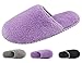 HomeTop Women’s Cozy Plush Fleece Slip On Memory Foam House Slippers (Medium / 7-8 B(M) US, Light Purple)