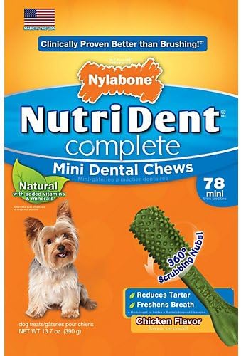 Nutri Dent Complete Chicken Mini Dog Chew 78ct