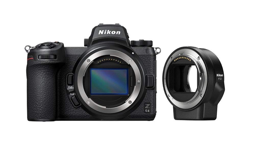 Nikon Z 6II FX-Format Mirrorless Camera Body with Nikon Mount Adapter FTZ (International Model)