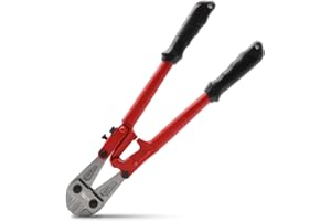 HOUSERAN Bolt Cutter 35 cm, Bolt Cutter with Comfort Handle Grip, Heavy Duty Bolt Cutter for Fences, Steel Wire, Chains, Scre
