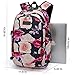 Tzowla Business Laptop Backpack Water Resistant Anti-Theft with USB Charging Port and Lock 15.6 Inch Computer Backpacks for Men, Women, Casual Hiking Travel Daypack (Flower)