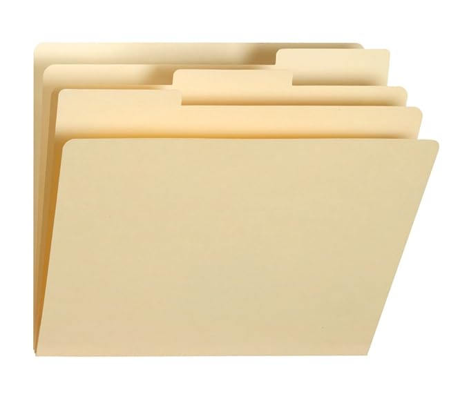 Smead Organizer Folder, Three 1/3Cut Tabbed Dividers