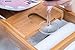 Bamboo Bath Tray Book Holder - Bathroom Bathtub Bath Caddy Organizer with Rubber Grips