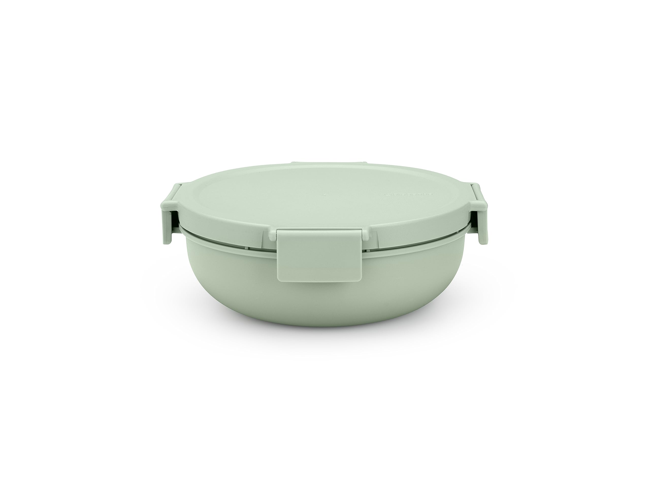 Brabantia - Make & Take Salad Bowl 1.3L - Removable Tray for Toppings & Dressing - Airtight Closure - Leakproof - Secure Click Closing - Suitable for Freezer - Dishwasher & Microwave Safe - Jade Green