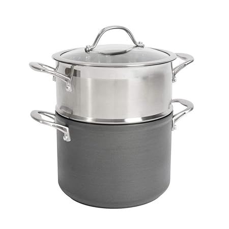 ProCook Professional Anodised Dämpfeinsatz Set 20 cm / 1 Einsatz, Induktion 20 cm Ø, ein Einsatz