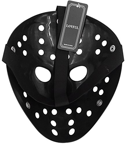 Lovful Cosplay Costume Mask Halloween Party Cool Mask,Black,One Size