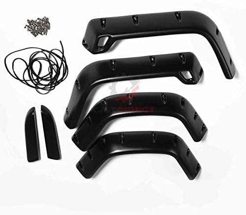 6" Jeep Fender Flare Wrangler TJ 1997-2006 6PCS Mud Guard