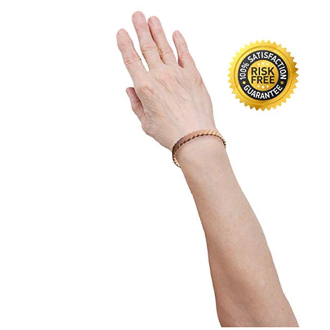 Copper Bracelets for Men and Women-Magnetic Bracelet for Arthritis-6 Powerful Magnets - Effective & Natural Relief of Joint Pain and Carpal Tunnel
