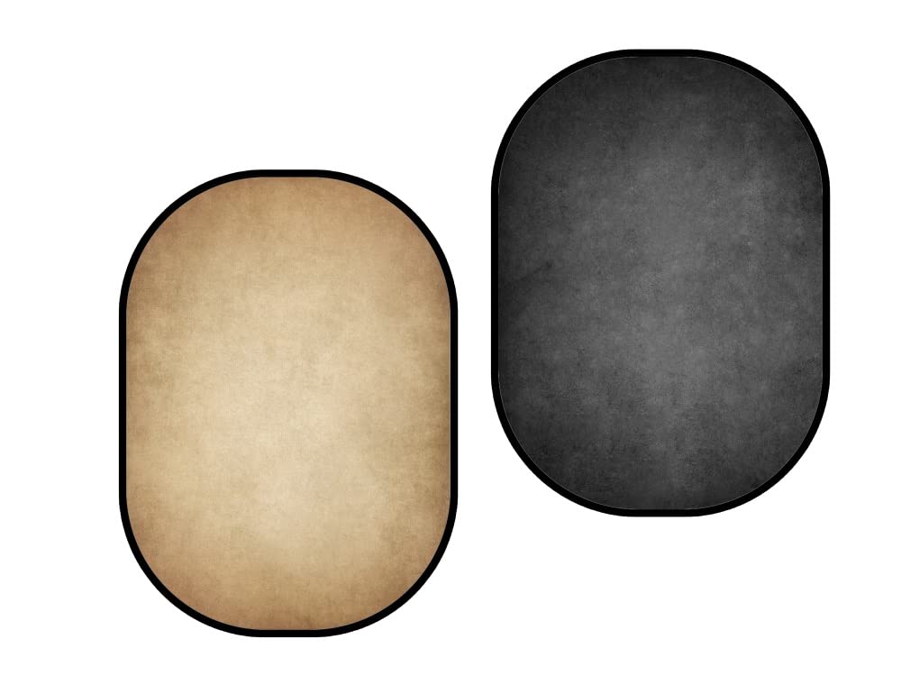 Photo 1 of Kate Collapsible Backdrop Pop Up Photo Backdrops Grey Beige Portable Background for Headshot, for Portrait Photography, for Video, 5x6.5ft