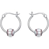 Dorunmo Baseball Earrings 925 Sterling Silver Baseball Hoop Earrings Balls Sports Jewelry Gifts for Sport Lover