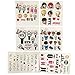BTS Gifts Set for Army - 32Pcs BTS Lomo Card/1 BTS Lanyard/2 BTS Collapsible Phone Stand/1 BTS Keychain/1 BTS Pen/4 BTS 3D Stickers/2 BTS Tattoo Stickers