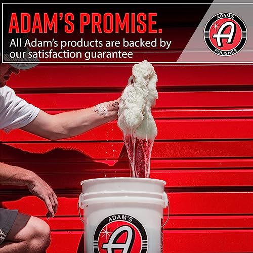 Adam's Polishes Car Wash Bucket (5 Gallon Bucket + Grit Guard + Gamma