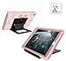 iPad 5th/6th Generation Case, Hocase Heavy Duty Shock Absorbent Rubber+Hard Plastic Dual Layer Protective Case w/Mandala Floral Print and Kickstand for iPad 9.7 2018/2017 - Rose Gold