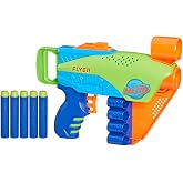 Nerf Elite Junior Flyer, Easy Play Dart Blaster with 5 Nerf Elite Darts
