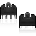 Replacement for Wahl Professional #1 Guide Comb Attachment No.1 1/8" (3.0mm) and Color Coded Clipper #1/2, 1/16", 1.5mm -Black