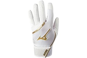 Mizuno MVP Adult Baseball Batting Gloves | Pair | Adult, Youth, and TBall | Nonslip Palm | FlexMesh Back | QuikAdjust Wrist Tab