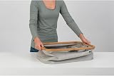 Brabantia 118180 Laundry Basket with Bamboo Top Grey 40 L view 6