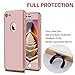 iPhone 7 Case,Lavince Full Body Protection Hard Slim Premium Cover[Dual Layer][Slim Fit] with Tempered Glass Screen Protector for iPhone 7 4.7inch(Rose Gold)