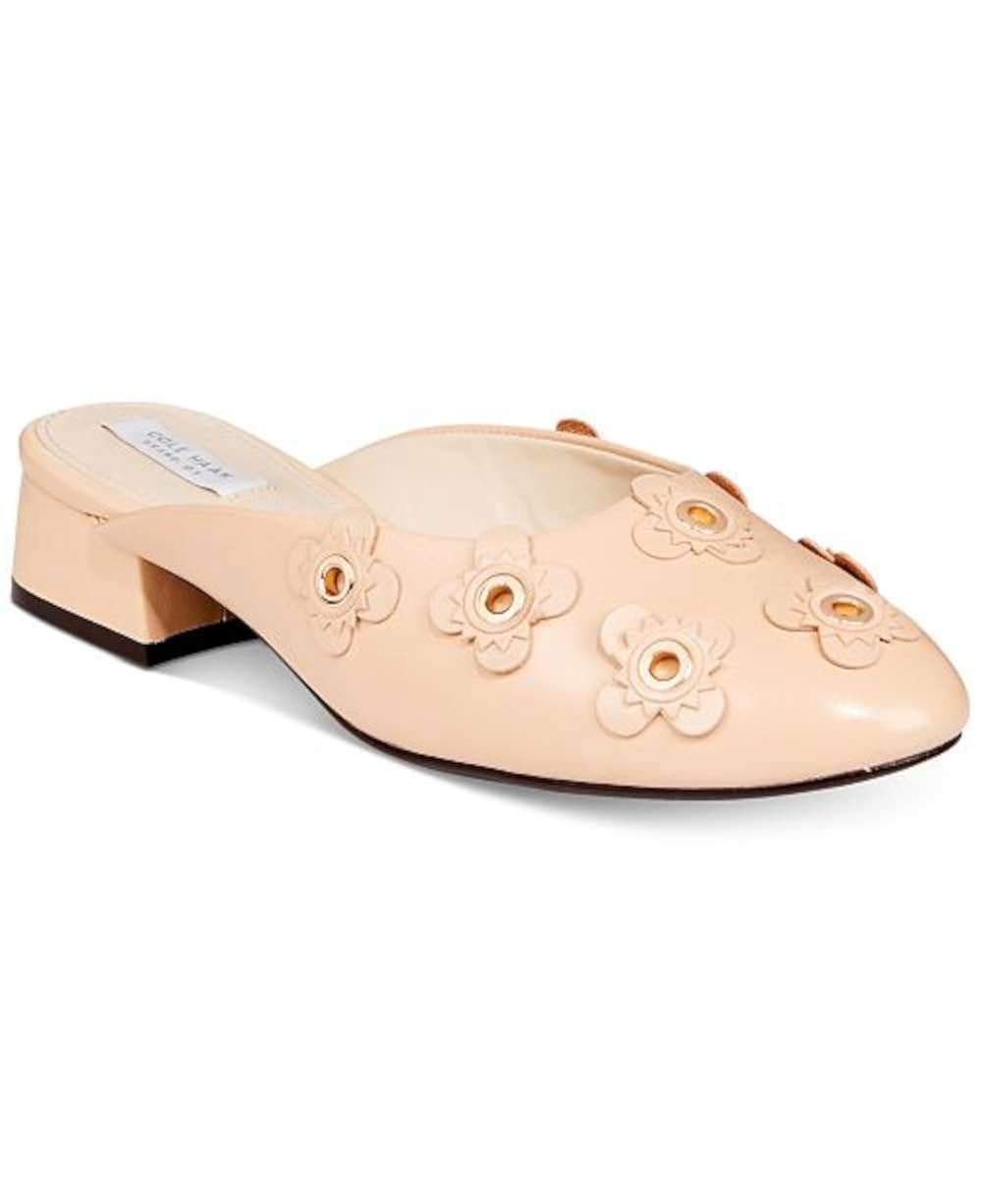 cole haan leather mules