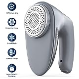 Bymore Lint Remover for Clothes,Sweater Shaver with 6-Leaf Blade,2019 New Version Electric Fabric Shaver Fuzz Pills Clothing Remover (60miutes Working Time Anti-Size 65mm Mesh 2 Replaceable Blades)