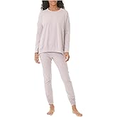 Splendid Women's Heavenly Long Sleeve Pajama Set, Smokey Fig, Medium, Size M
