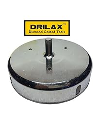 Drilax 6 pulgadas Diamante agujero sierra Broca azulejos, vidrio, tanques de peces, mármol, encimera de granito, cerámica, porcelana, recubierto núcleo bits bricolaje DIY cocina, baño, ducha, instalación de grifo