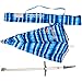 Tommy Bahama Sand Anchor Beach Umbrella SPF 100 Sun Protection (Blue/White)