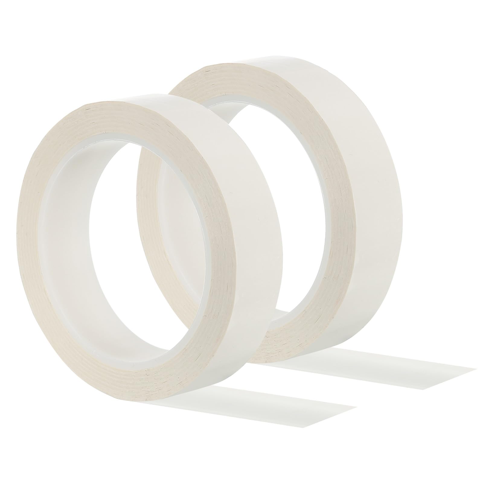 PATIKIL Whiteboard Tape 25mm 1", 2 Pack Thin Dry Erase Tape for Graphic Chart Marking DIY Art, White