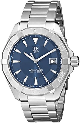 Amazon.com: TAG Heuer Men's WAP111Z.BA0831 Aquaracer Black Dial