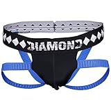 Diamond MMA Four-Strap Jock Strap Supporter with Built-in Athletic Cup Pocket for Sports