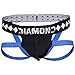 Diamond MMA Four-Strap Jock Strap Supporter with Built-in Athletic Cup Pocket for Sports