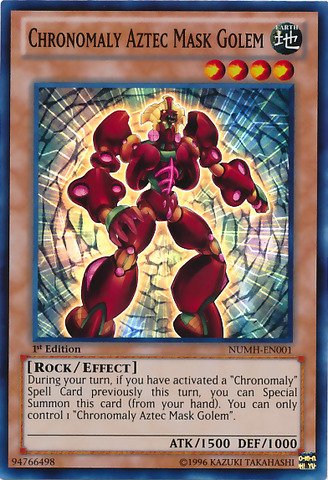 Yu-Gi-Oh! - Chronomaly Aztec Mask Golem (NUMH-EN001) - Number Hunters - Unlimited Edition - Super Rare