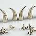 RUBYCA 50 Sets 21mm Silver Color Cat Claw Studs and Spikes Metal Screw Back Leather-Craft Findings