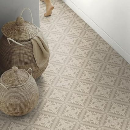 Moroccan Tile Effect Sheet Cushion Vinyl Flooring Lino
