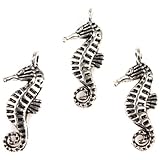 50x Antique Silver Charms Animal Sea Horse Alloy Handmade Jewelry Making Findings