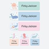 Dotty about Paper Mermaid Name Labels 50x Waterproof Personalised Stick Ons