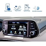LFOTPP Navigation Screen Protector for 2019 Santa Fe 7 Inch, Clear Tempered Glass Car Display Touch Infotainment Screen Scratch-Resistant Extreme Clarity