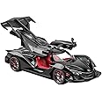 Toy Car Model Apollo IE 1/24 Black Alloy Collectible Diecast Vehicles with Lights and Sounds