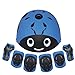 LANOVAGEAR Toddler Helmet for 3-8 Years Kids Helmet Knee Elbow Pads Wrist Guards Adjustable Bike Skating Skateboard Helmet for Kids