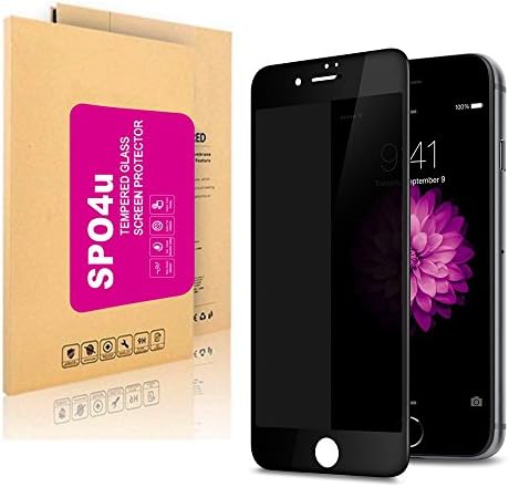 iPhone 7 Privacy Glass Screen Protector ,SPO4u Premium Privacy Anti-Spy Tempered Glass Screen Protector for iPhone 7 with 9H Hardness -