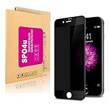 iPhone 7 Plus Privacy Glass Screen Protector ,SPO4u Premium Privacy Anti-Spy Tempered Glass Screen Protector for iPhone 7 Plus with 9H Hardness -