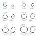 PH PandaHall 1120 Pcs 4 Sizes 304 Stainless Steel Split Rings, 5/6/7/8mm Double Loop Jump Ring Key Ring for Jewelry Making