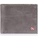 Alpine Swiss Mens Top Grain Leather Slimfold Wallet Gray